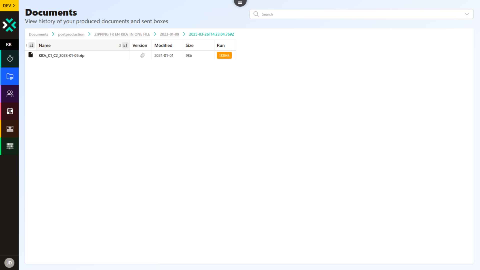 NeoXam Impress Document storage screenshot