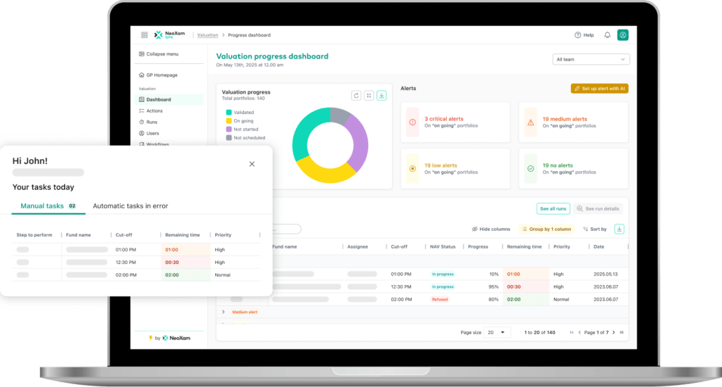 NeoXam automated processes and reporting