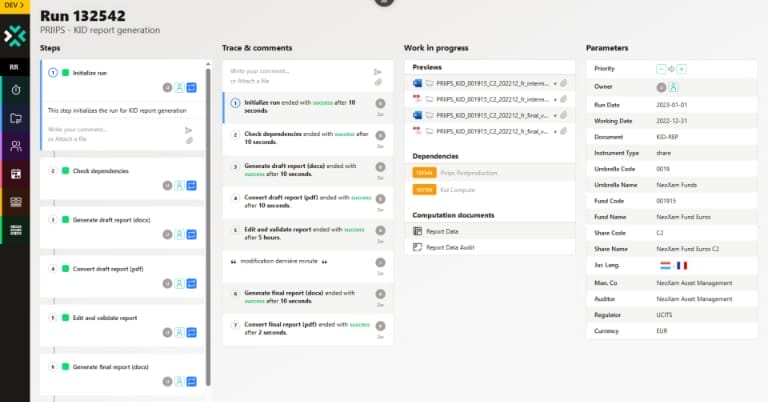 Kid report generation